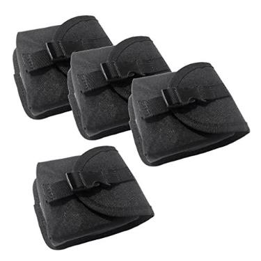 Imagem de SM SunniMix Bolso de cinto de peso sobressalente para mergulho 4 peças com fivela de liberação rápida, bolsa de cintos de pesca de mergulho, acessórios de mergulho