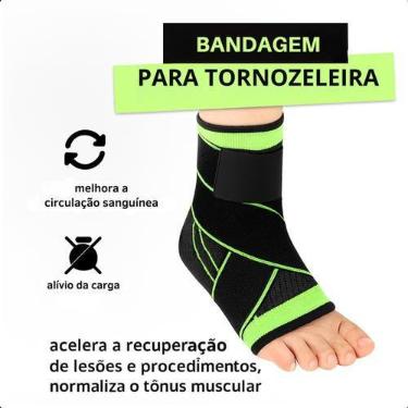 Imagem de Faixa de Compressão para Tornozelo com Ajuste Ortopédico e Proteção - 