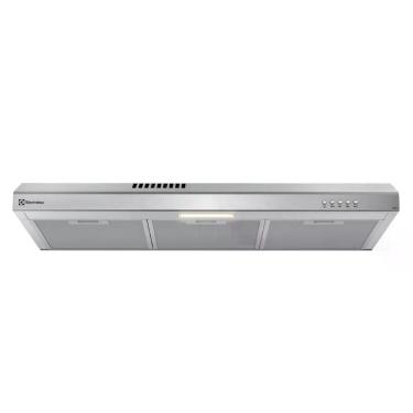 Imagem de Depurador de Ar Electrolux 80cm Inox Alto Poder de Sucção, Luz LED e Filtragem Dupla (DE8SS) 127V