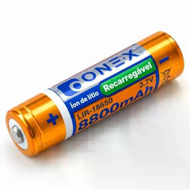 Imagem de Bateria Recarregável Li-Ion 18650 3,7V Onex BAT-5089 para Lanternas e 