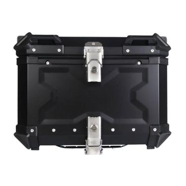 Imagem de Bau para Moto Traseiro 45 Litros Universal Anti Roubo Tronos Preto, PR