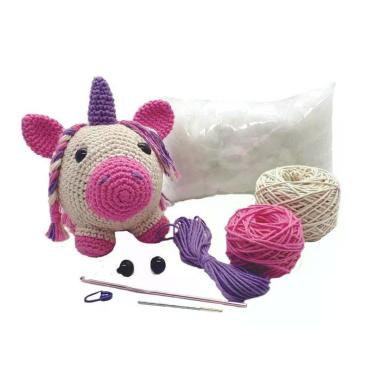 Imagem de Kit Amigurumi Crochê - Unicórnio - Kits For Kids