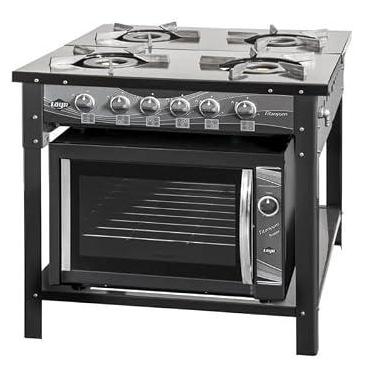Imagem de Fogao a gas Titanyum 04 bocas Industrial + Forno Titanyum Super Industrial