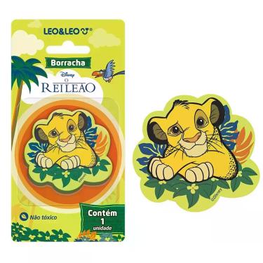 Imagem de Borracha Decorada Rei Leão Leo & Leo - Blister com 1 Unidade - LEO E L