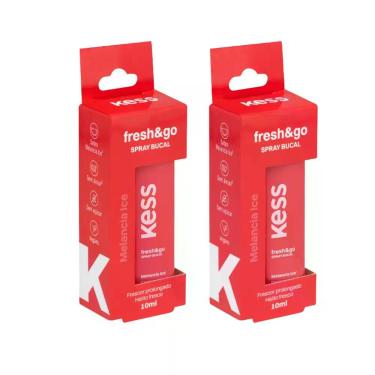 Imagem de Kit C2 Spray Bucal Kess Freshgo 10Ml Melancia Ice