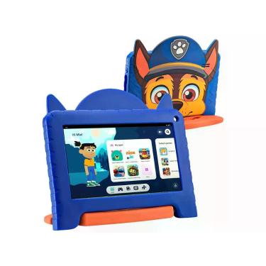 Imagem de Tablet Multilaser Patrulha Canina Chase 64GB 4GB RAM Tela 7", 64GB, Az