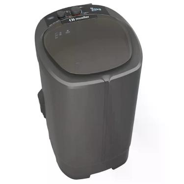 Imagem de Tanquinho de Lavar Roupa Mueller Big 20,1kg Semiautomática com Filtro para Fiapos e Sistema de Drenagem no Painel