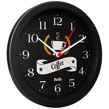 Imagem de Relogio de Parede Redondo, Coffee, 21.7 cm, Preto, Bell´s