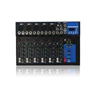 Imagem de Mesa de Som Digital Profissional, 7 Canais, USB, LED Display, Hi-Res Audio 32Bit/192KHz, para Gravação, Streaming e Conferências
