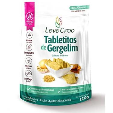 Imagem de Biscoitos salgados sem glúten Tabletitos de Gergelim Leve Croc120g
