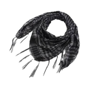 Imagem de Lenço Tático Unissex Keffiyeh Shemagh Para Proteção De Cabeça E Pescoç