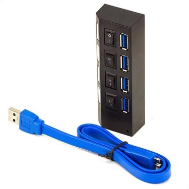 Imagem de Hub Usb 3.0 - 4 Portas - Kit Com 10 - Cirilo Cabos