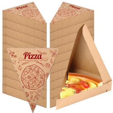 Imagem de Caixas de fatias de pizza Teenyyou descartáveis de 36 unidades de pape