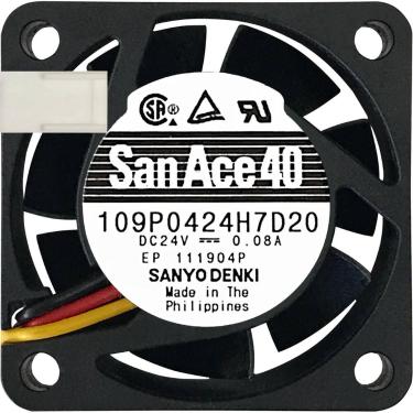 Imagem de 5 Cooler 109P0424H7D20 24V 0.08A 1.92W 3L 3P 40X40X15MM B2 - Sanyo Den