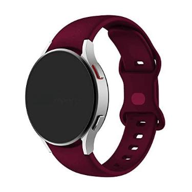 Imagem de Pulseira Sport Borboleta compativel com Samsung Galaxy Watch 4, Galaxy Watch 4 Classic, Galaxy Watch 5, Galaxy Watch 5 PRO - Marca LTIMPORTS (Vinho)