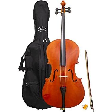 Imagem de Violoncelo AL 1210 3/4 Alan Com Capa Arco Breu