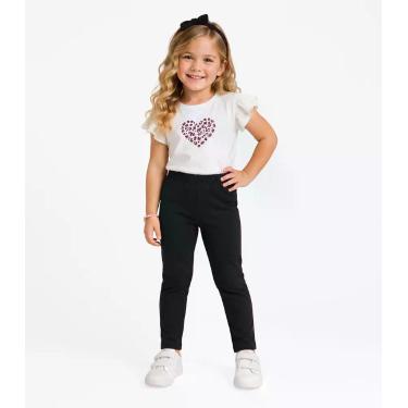 Imagem de Legging Infantil Feminina Select Preto, 6, Preto