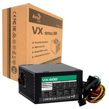 Imagem de Fonte 600W Aerocool VX-600, ATX, Bivolt Chaveada, Bivolt