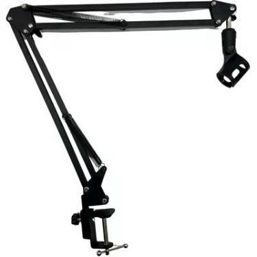 Imagem de Suporte Para Microfone De Mesa Profissional Ajustável Braço Articulado