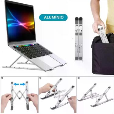 Imagem de Suporte Ergonômico Dobrável Para Notebook Aluminio - ASAF