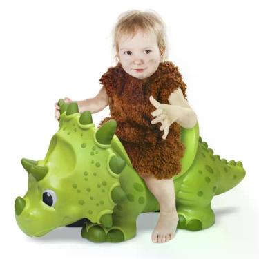 Imagem de Andador Triciclo Passeio Dinossauro Tricerátops Gigante Dino - Giant D