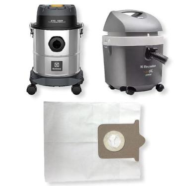 Imagem de 3 Sacos Refil Coletor de Papel Descartável Aspirador De Pó Electrolux Hidrovac 1300 GT12i Inox Filtro Cartucho Bag