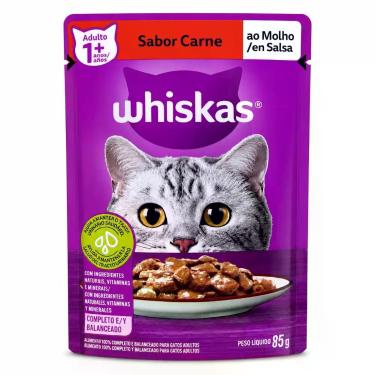 Imagem de Sache whiskas carne ao molho e salsa 85g - GERAL