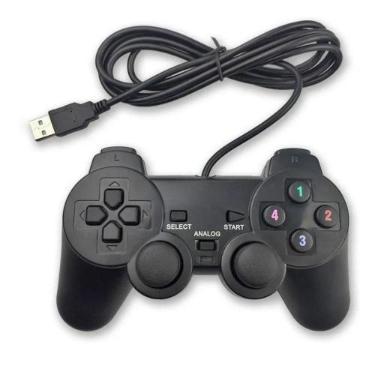 Imagem de Joystick Dualshock Controle para Pc Games Usb - XTRAND