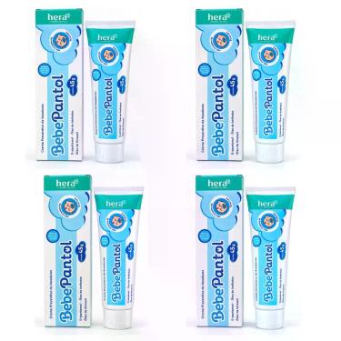 Imagem de Kit 4 Pomada Infantil Bebepantol Hera Troca De Fralda 45g