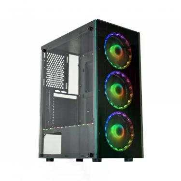 Imagem de Gabinete Gamer Kmex Cg-bl10 Led Rgb