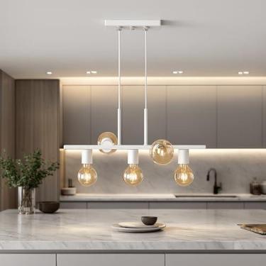 Imagem de Luminária de teto Pendente Rubis 5 Lâmpadas Moderno Industrial (Estilo Jabuticaba) (Branco)