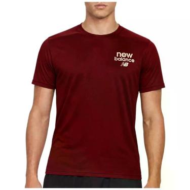 Imagem de Camiseta New Balance Sport Left Chest Masculina, Vermelho, GG
