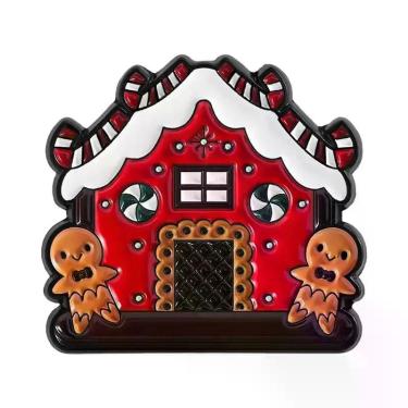 Imagem de Broches De Natal Em Esmalte Com Tema De Biscoitos De Gengibre E Laços 