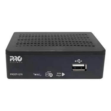 Imagem de Mini conversor digital full hd isdb-t prodt 1250 preto - Proeletronic