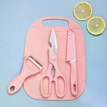 Imagem de Conjunto 4 Peças de Utensílios de Cozinha - Sortida Rosa, Azul e Verde
