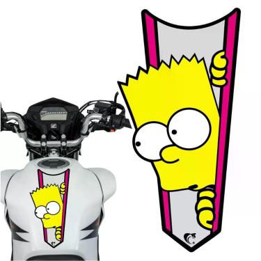 Imagem de Adesivo Faixa Gravata Sem Resina Bart Simpson Rosa Cor Rosa
