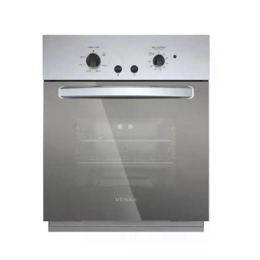 Imagem de Forno de Embutir a Gás Venax GIII Cristallo 50L com Grill 700W Easy Clean Inox