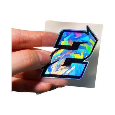 Imagem de Adesivos Holográficos Refletivos De Números Árabes Para Motocicletas, 