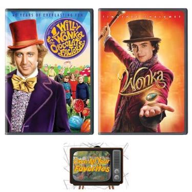 Imagem de Generic Coleção De Dvds Wonka: A Fantástica Fábrica Chocolate (1964) / (2023) + Incluindo Cartão Arte Bônus