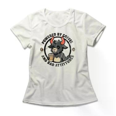 Imagem de Camiseta Feminina Coffee And Bad Atittudes - Studio Geek, G, Off white