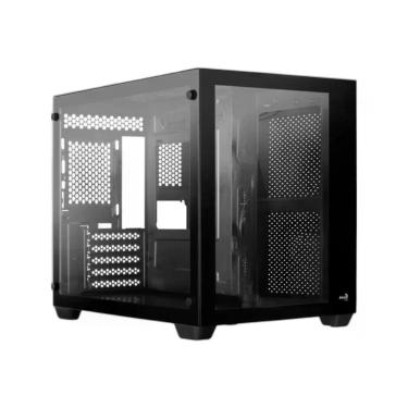 Imagem de Gabinete Gamer Dryft Mid Tower Micro-ATX Aço com Painel Lateral em Vidro Temperado Preto Aerocool