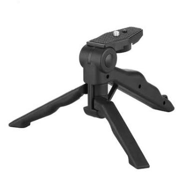 Imagem de Mini Tripé World View Para Câmeras, Dobrável ,Com Punho, Handle Grip, 15cm