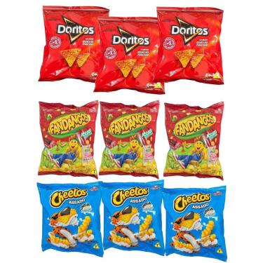 Imagem de Elma Chips Mini Cheetos + Doritos +Fandangos- Kit 80un