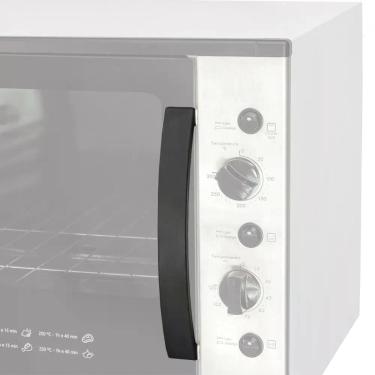Imagem de Puxador Tipo Arco Fogatti para Forno de Bancada Linha Top e Smart Compatível 60L Preto