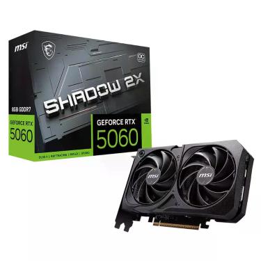 Imagem de Placa de Vídeo MSI RTX 5060 Shadow 2X OC 8Gb 128Bits PCIE GDDR7 8140