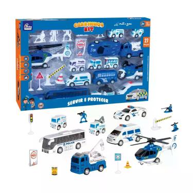 Imagem de Kit Carrinhos Polícia G Fenix - CKT-471PL Brinquedo Infantil - Fenix B