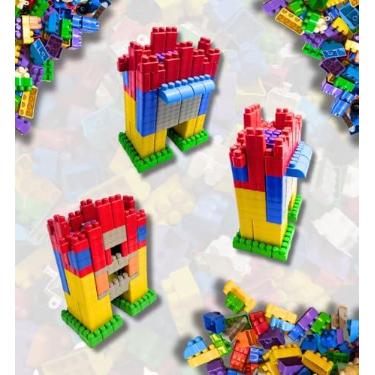 Imagem de Blocos de Montar 1000 Peças Brinquedo Infantil Didatico Bloquinhos de Encaixar Monta Monta Educativo