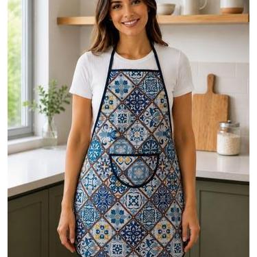 Imagem de Avental de Cozinha Estampado com Plástico - Estampa Portuguesa - Arte 