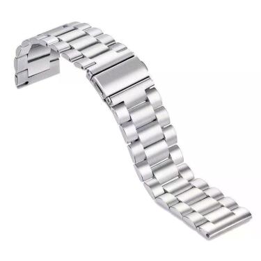 Imagem de Pulseira Relogio Smartwatch Aço Inox 3 Elos