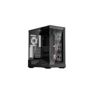 Imagem de Gabinete Gamer 1STPLAYER GM7, Mid Tower, ATX, Lateral em Vidro Temperado, Sem Fan, Preto - GM7-BK